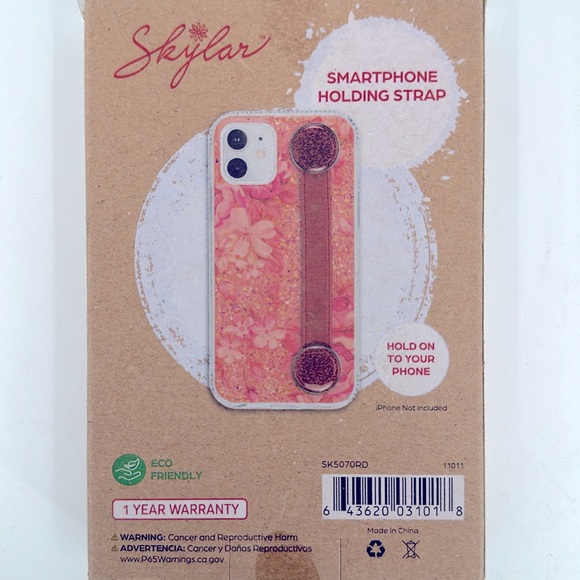 NWT Skylar Ultra Slim Smartphone Holding Strap- Red - Picture 3 of 4